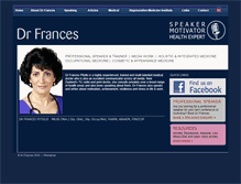 Tablet Screenshot of drfrances.co.nz
